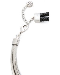 schwarze Leder Halskette von Gar-De