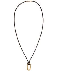 schwarze Leder Halskette von Isabel Marant