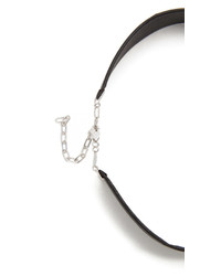 schwarze Leder Halskette von Jennifer Zeuner Jewelry