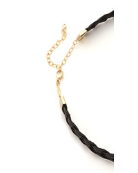 schwarze Leder Halskette von Jacquie Aiche