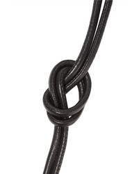 schwarze Leder Halskette von Dinosaur Designs