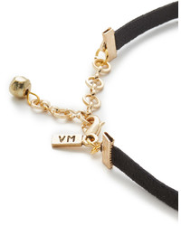 schwarze Leder Halskette von Vanessa Mooney