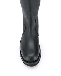 schwarze Leder mittelalte Stiefel von Ash