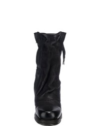 schwarze Leder mittelalte Stiefel von A.S.98