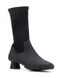 schwarze Leder mittelalte Stiefel von Camper