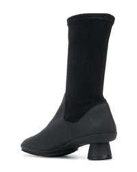 schwarze Leder mittelalte Stiefel von Camper