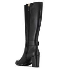 schwarze Leder mittelalte Stiefel von Bally