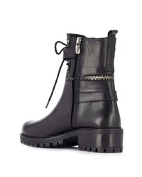 schwarze Leder mittelalte Stiefel von Albano