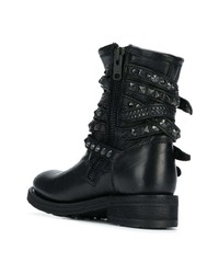 schwarze Leder mittelalte Stiefel von Ash