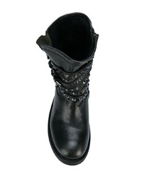 schwarze Leder mittelalte Stiefel von Ash