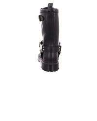 schwarze Leder mittelalte Stiefel von Dr. Martens