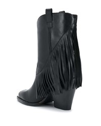 schwarze Leder mittelalte Stiefel von Ash