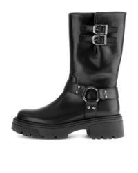 schwarze Leder mittelalte Stiefel von Gabor