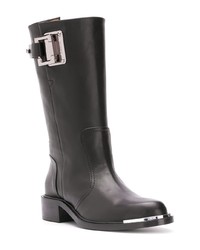 schwarze Leder mittelalte Stiefel von Barbara Bui