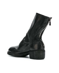 schwarze Leder mittelalte Stiefel von Guidi