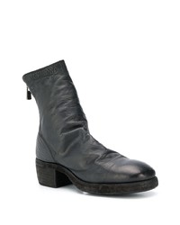 schwarze Leder mittelalte Stiefel von Guidi