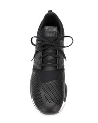 schwarze Leder niedrige Sneakers von New Balance