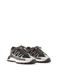 schwarze Leder niedrige Sneakers von Maison Margiela