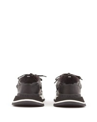 schwarze Leder niedrige Sneakers von Maison Margiela