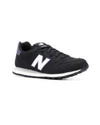 schwarze Leder niedrige Sneakers von New Balance