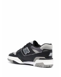 schwarze Leder niedrige Sneakers von New Balance