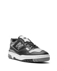 schwarze Leder niedrige Sneakers von New Balance