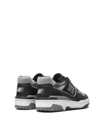 schwarze Leder niedrige Sneakers von New Balance