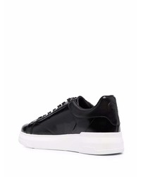 schwarze Leder niedrige Sneakers von Baldinini