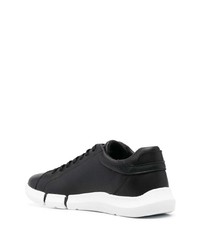 schwarze Leder niedrige Sneakers von Geox