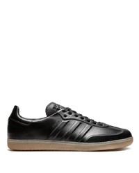 schwarze Leder niedrige Sneakers von adidas