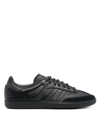 schwarze Leder niedrige Sneakers von adidas