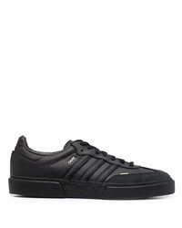 schwarze Leder niedrige Sneakers von adidas