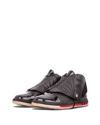 schwarze Leder niedrige Sneakers von Jordan