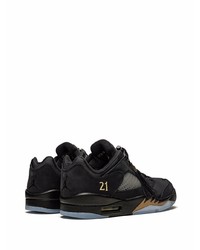 schwarze Leder niedrige Sneakers von Jordan