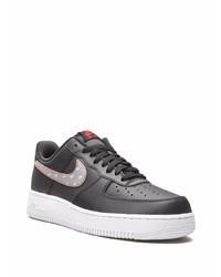 schwarze Leder niedrige Sneakers von Nike