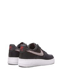 schwarze Leder niedrige Sneakers von Nike