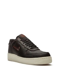 schwarze Leder niedrige Sneakers von Nike