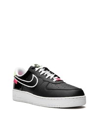 schwarze Leder niedrige Sneakers von Nike