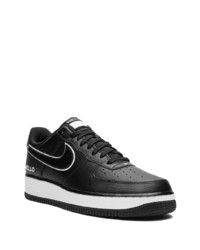 schwarze Leder niedrige Sneakers von Nike