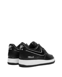 schwarze Leder niedrige Sneakers von Nike