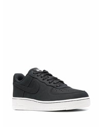 schwarze Leder niedrige Sneakers von Nike