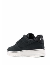 schwarze Leder niedrige Sneakers von Nike