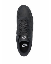 schwarze Leder niedrige Sneakers von Nike