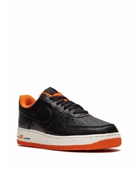 schwarze Leder niedrige Sneakers von Nike