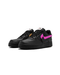 schwarze Leder niedrige Sneakers von Nike