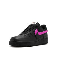 schwarze Leder niedrige Sneakers von Nike