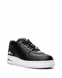 schwarze Leder niedrige Sneakers von Nike