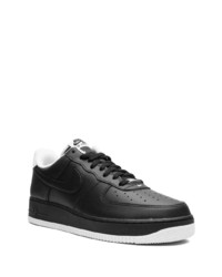 schwarze Leder niedrige Sneakers von Nike