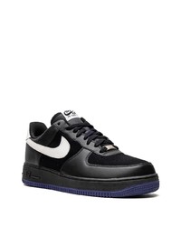 schwarze Leder niedrige Sneakers von Nike