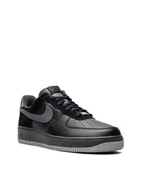 schwarze Leder niedrige Sneakers von Nike